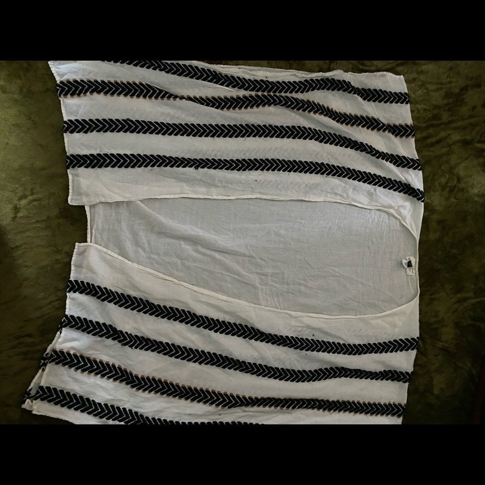 striped kimono